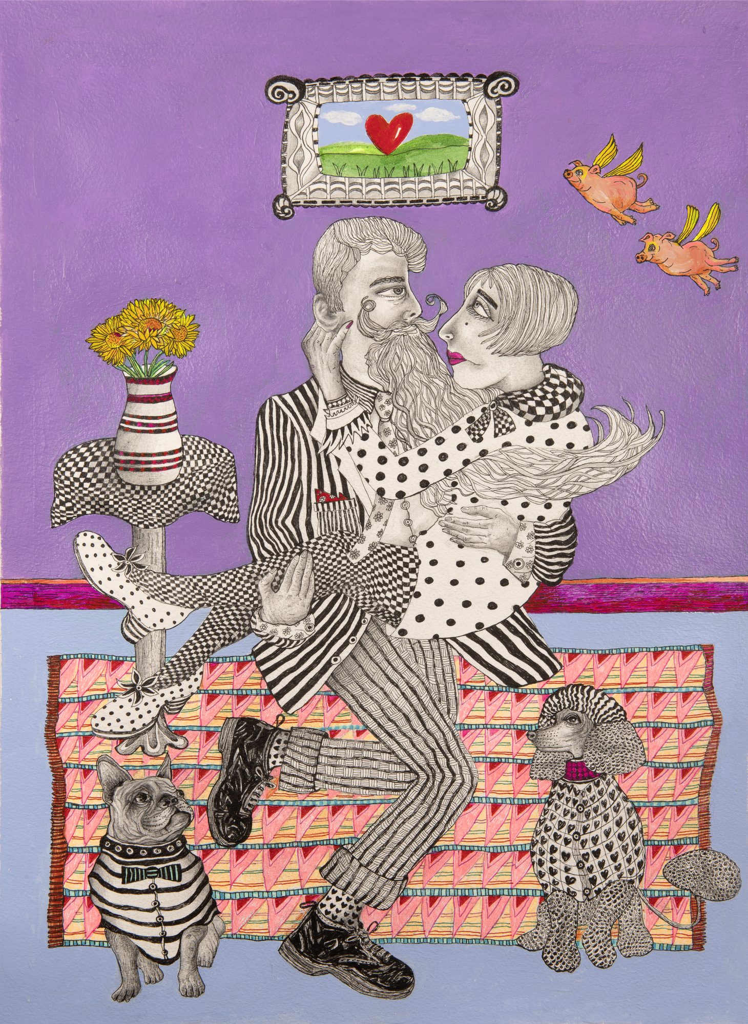 Beards collection art prints by Mike Roberts